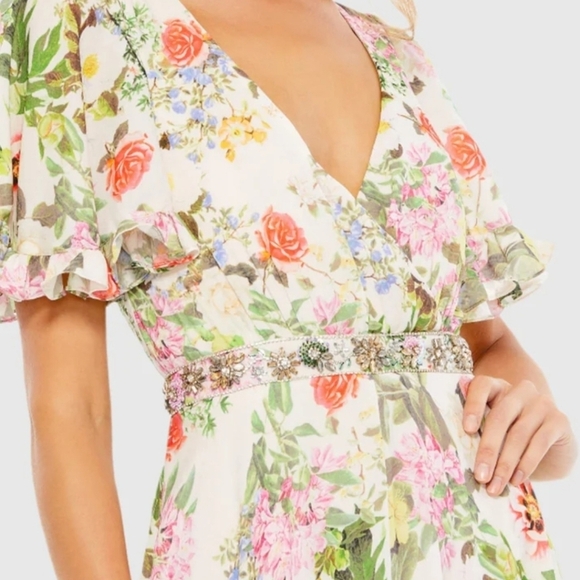 Mac duggal Garden Party floral gown 10 NWT 9079 - Picture 2 of 7